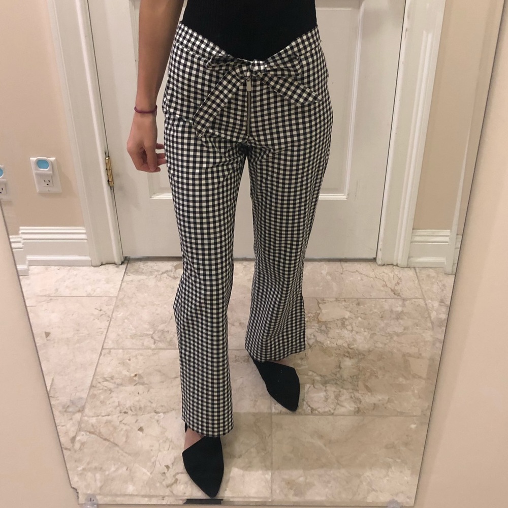 Bell bottoms, houndstooth pants, flare pants, Zara